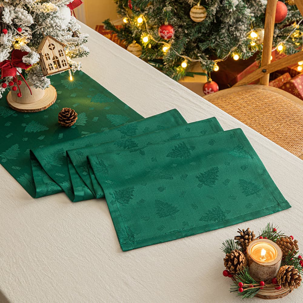 Chemin de table de Noël jacquard