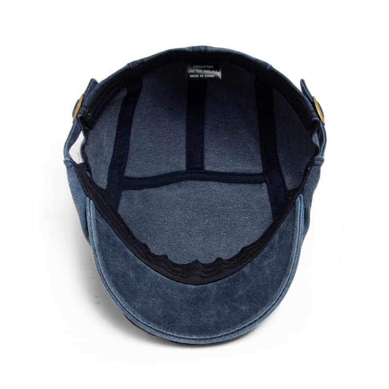Retro Washed Denim Hat Cowboy Beret Casual Baseball Cap