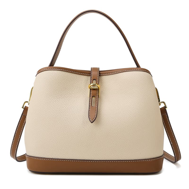 Lychee Pattern Large Capacity Contrast Color Single Shoulder