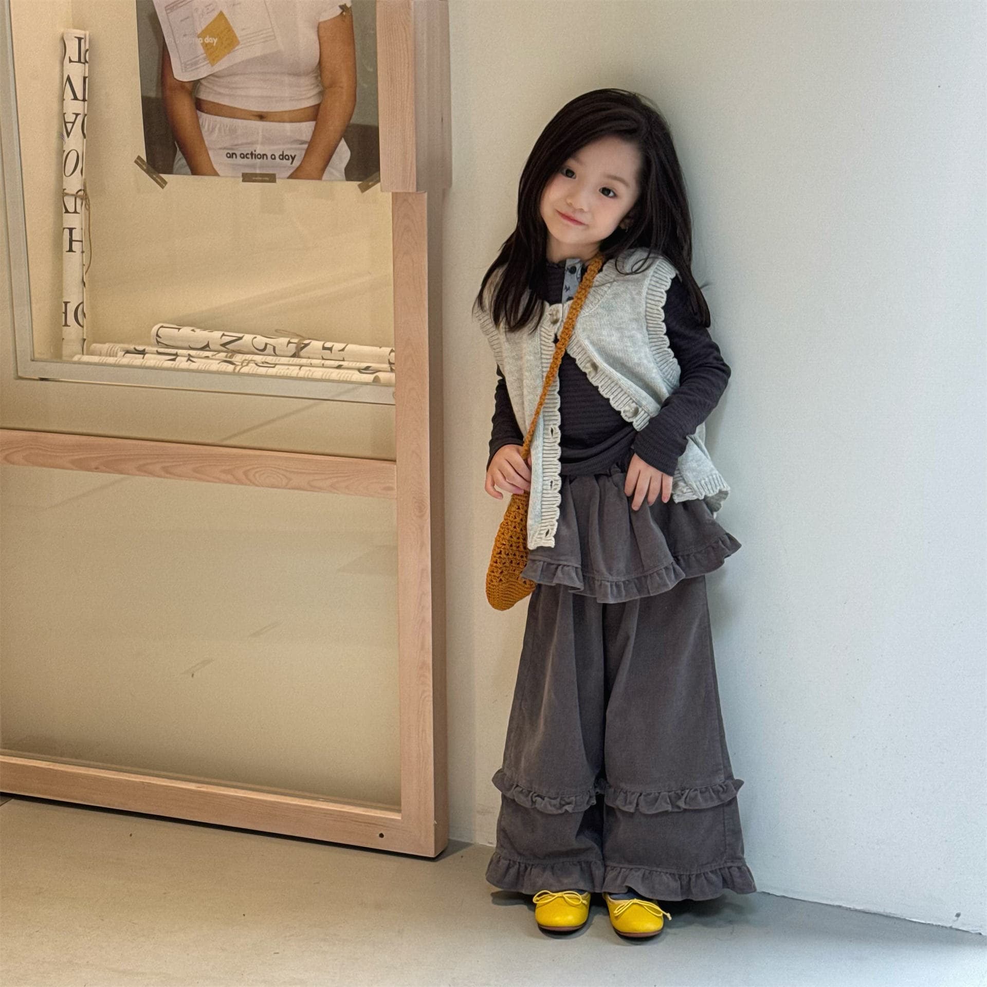 Girls' springautumn Wide-leg pants long