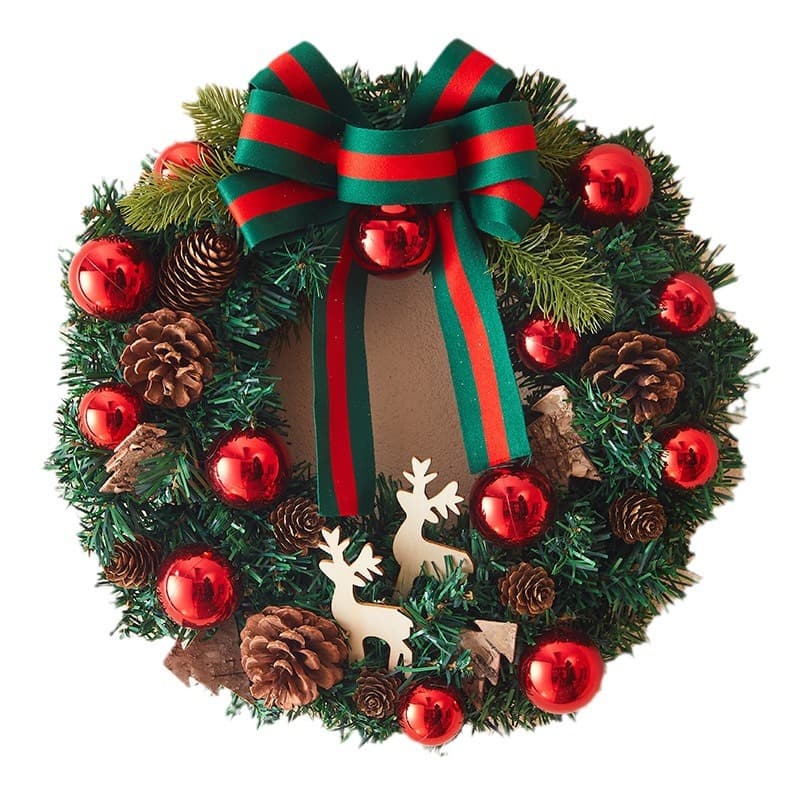 Couronne de Noël au cerf