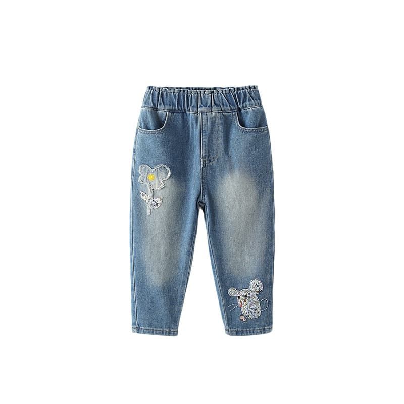FallWinter denim jeans for girls