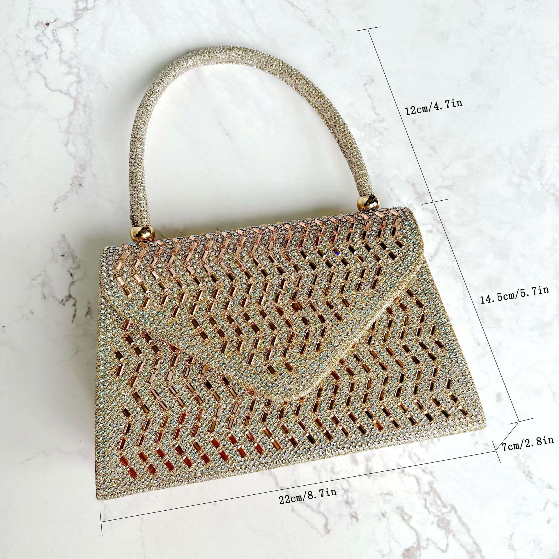Ladies Hand Bag Rhinestone Dinner