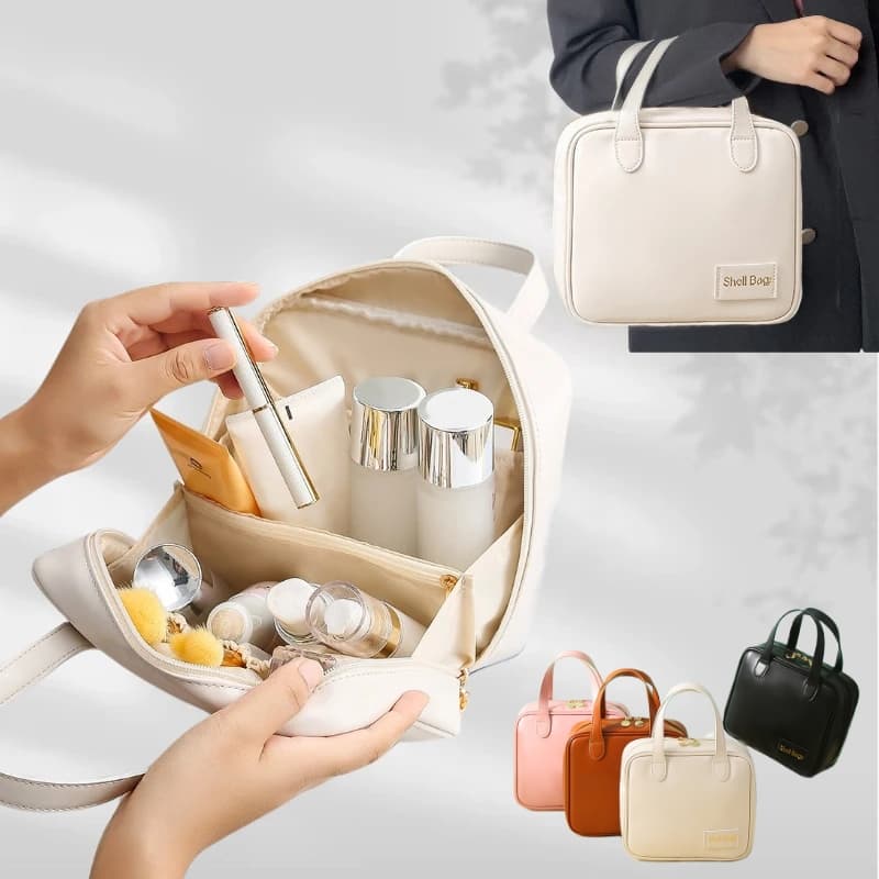 PU Large Capacity Travel Make Up Storage Organizer Makeup Pouch