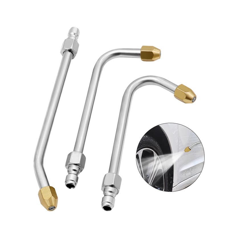 Curved rod nozzle high pressure washing machine water gun quick plug