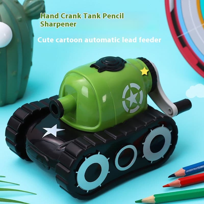 Student hand tank pencil sharpener kindergarten shapper
