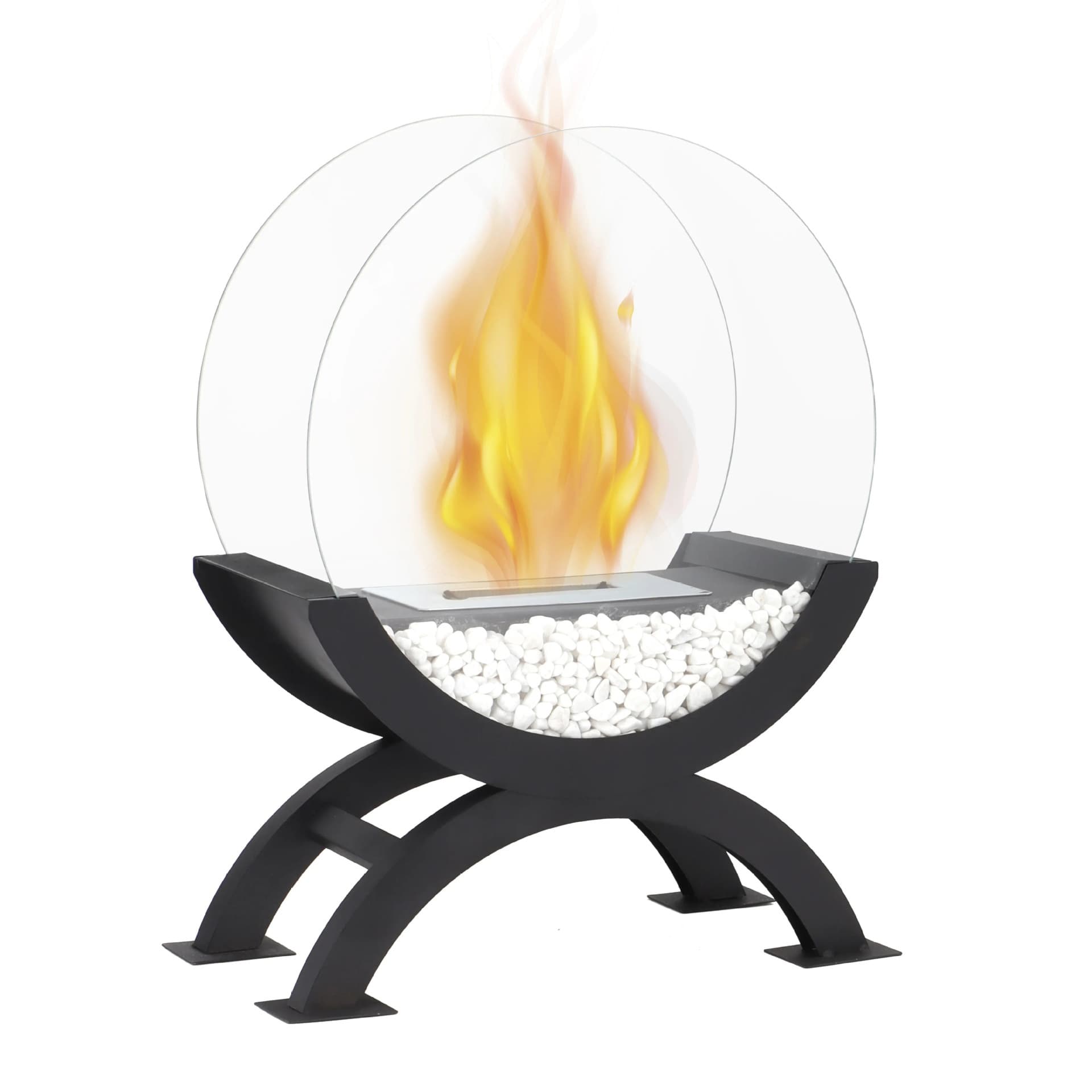 Indoor small desktop alcohol fireplace lamp home heating