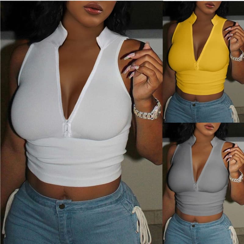 Women's zipper sweater