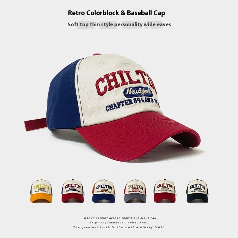 Retro Color Matching Baseball Cap Baby Boy And Girl Summer Sun