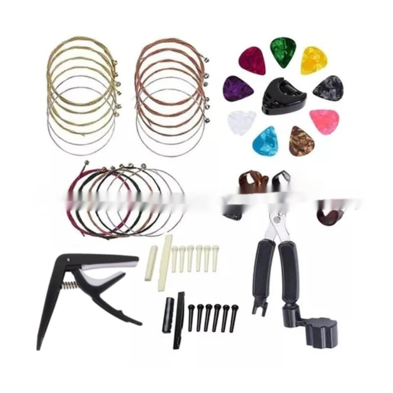 Guitar accessories suit pick string nail pillow