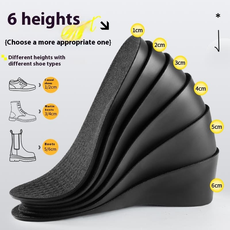 Invisible height increasing insole men's not tired feet do not