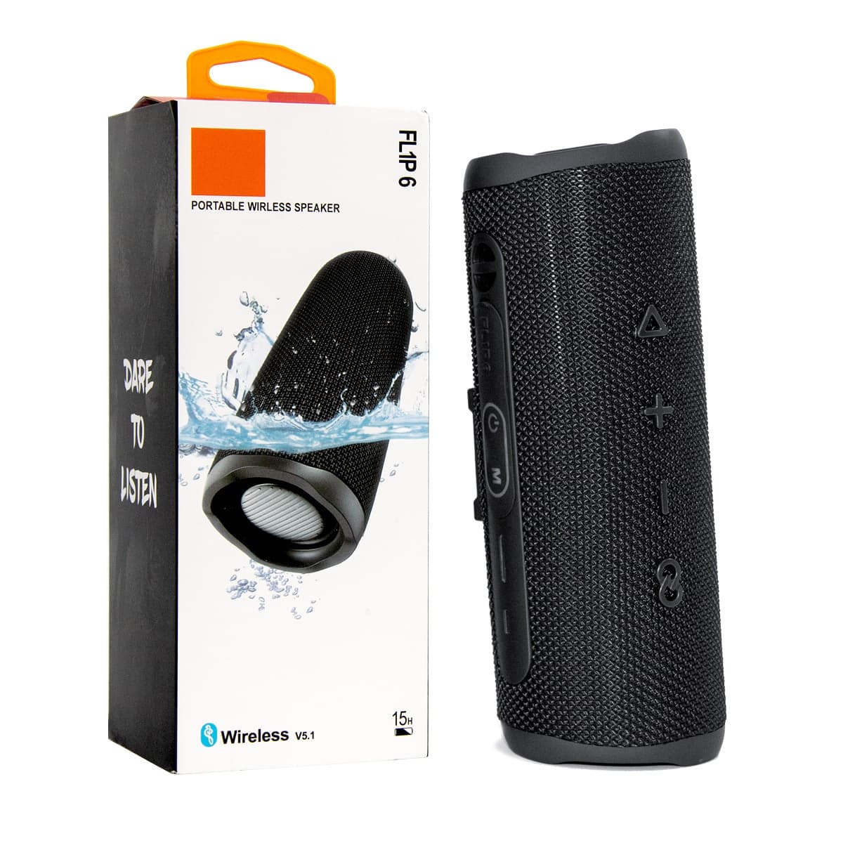 Portable outdoor wireless Bluetooth speaker with dual speakers