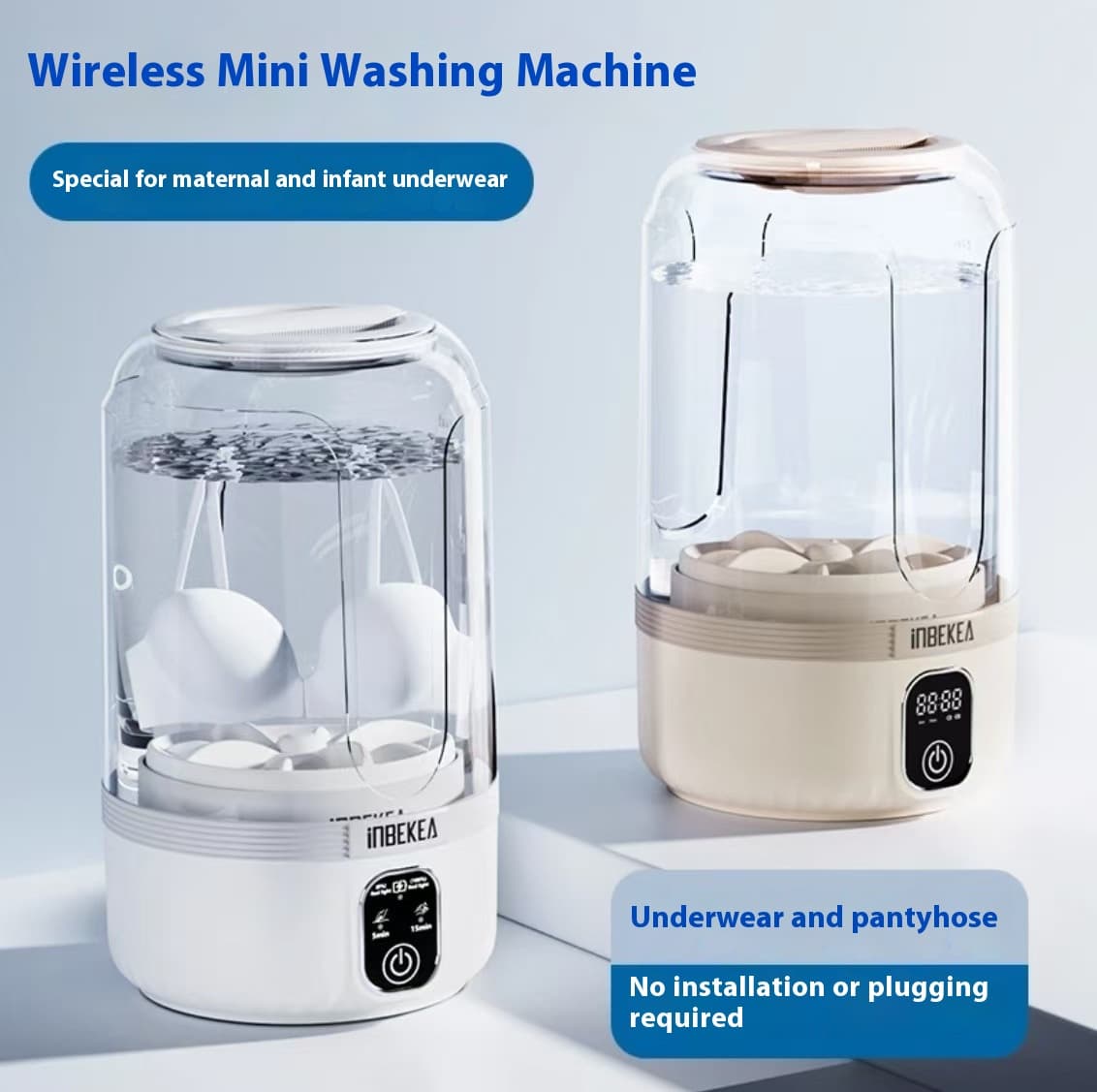 Wireless mini washing machine portable automatic