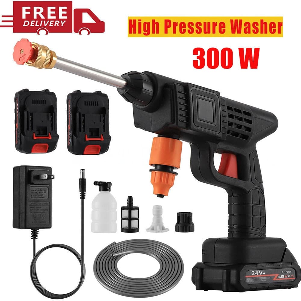 Portable wireless Self-priming mini car wash water gun