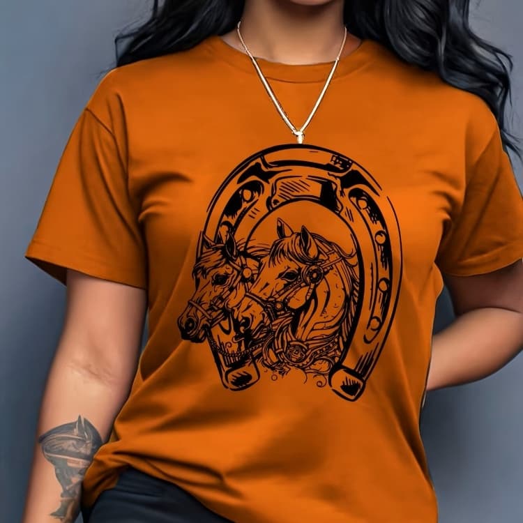 Summer loose short sleeves T-shirt men's and women's round neck