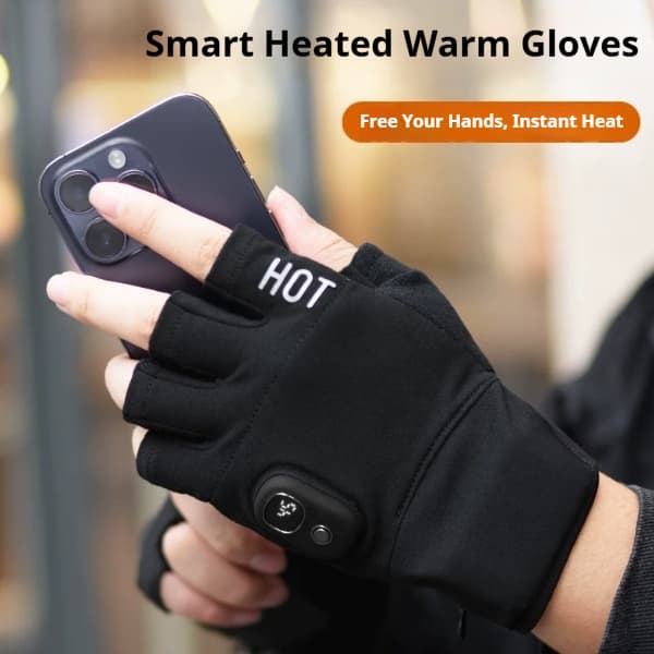 Heated gloves with USB charging